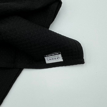 Load image into Gallery viewer, RANS London Waffle Tea towels Black set of 3