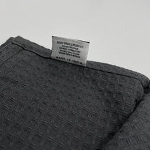 Load image into Gallery viewer, RANS London Waffle Tea towels Charcoal set of 3
