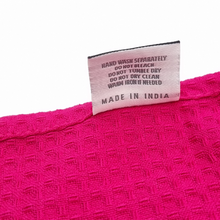 Load image into Gallery viewer, RANS London Waffle Tea towels Hot Pink set of 3