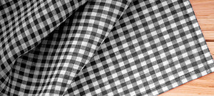 RANS Gingham Checked Tablecloths 5cm Hemming 100% Cotton