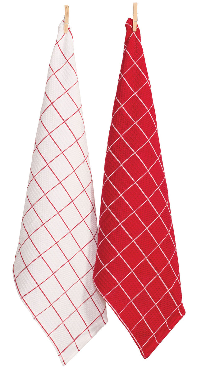 RANS Cambridge Waffle Tea Towels The Linen Den