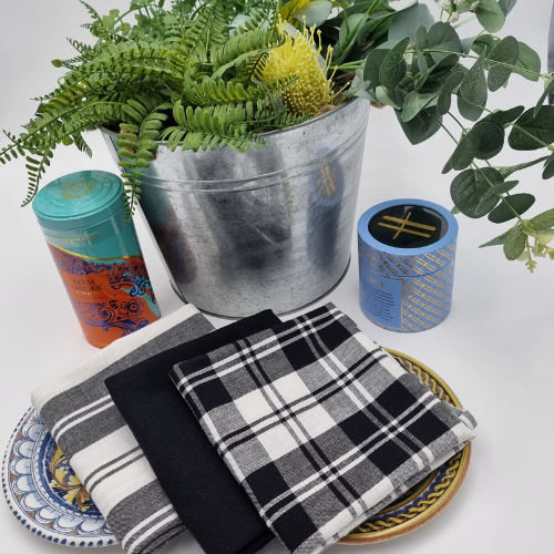Stripe & Check Tea Towels