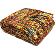 Load image into Gallery viewer, RANS Oslo Summer\Winter acrylic weaved Woven Throws 127x152cm | Bush Fire