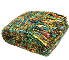 Load image into Gallery viewer, Rans Oslo Summer\Winter acrylic weaved Woven Throws 127x152cm | Peacock