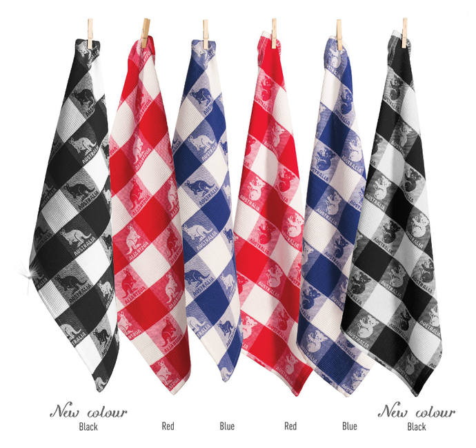 Kangaroo and Koala Tea Towels - Set of 12 pieces