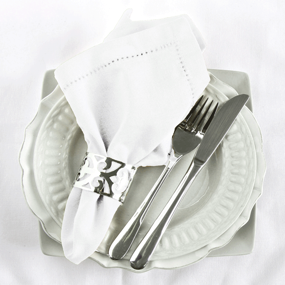 RANS Elegant Hemstitch Napkin (Set of 4)