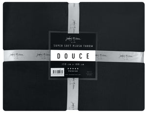 Jenny McLean Douce Super Soft Plush Throw Rug 130x180cm Sofa Lounge Blanket