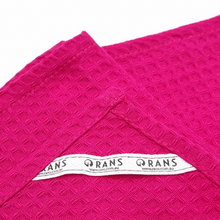 Load image into Gallery viewer, RANS London Waffle Tea towels Hot Pink set of 6