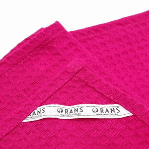 RANS London Waffle Tea towels Hot Pink set of 6