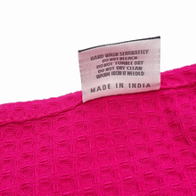 Load image into Gallery viewer, RANS London Waffle Tea towels Hot Pink set of 6