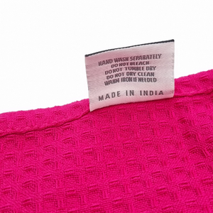 RANS London Waffle Tea towels Hot Pink set of 6