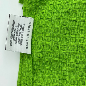 RANS London Waffle Tea towels Lime Green set of 6