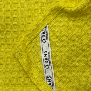 RANS London Waffle Tea towels Yellow set of 6