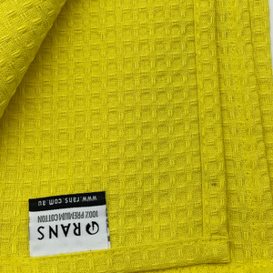 RANS London Waffle Tea towels Yellow set of 6