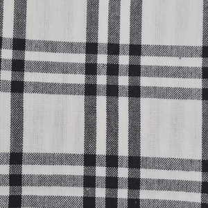 RANS Milan Tea Towels 5 Piece Set Check & Stripe Designs | BLACK