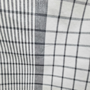 RANS Milan Tea Towels 5 Piece Set Check & Stripe Designs | CHARCOAL