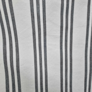 RANS Milan Tea Towels 5 Piece Set Check & Stripe Designs | CHARCOAL
