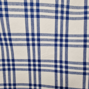 RANS Milan Tea Towels 5 Piece Set Check & Stripe Designs | COBALT BLUE