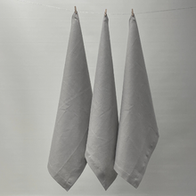 Load image into Gallery viewer, Jenny Mclean Cambrai Tea towels - set of 3 | Grey