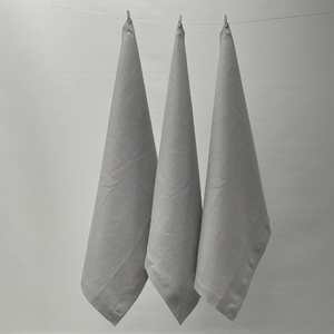 Jenny Mclean Cambrai Tea towels - set of 3 | Grey