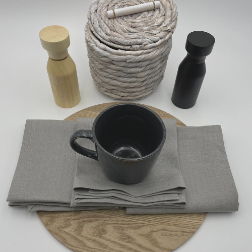 Jenny Mclean Cambrai Tea towels - set of 3 | Grey