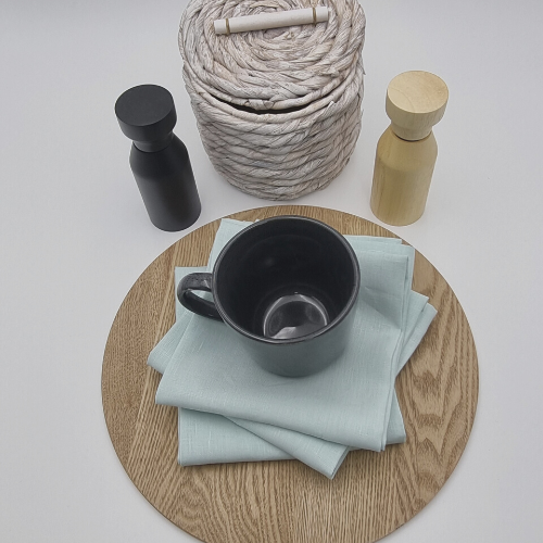 Jenny Mclean Cambrai Tea towels - set of 3 | Mist