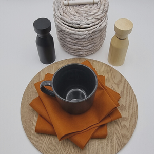 Jenny Mclean Cambrai Tea towels - set of 3 | Terracotta