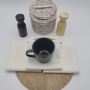 Jenny Mclean Cambrai Tea towels - set of 3 | White