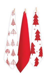 RANS Christmas Tree Tea Towels - Set Of 3