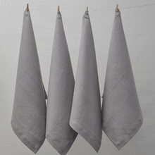 Load image into Gallery viewer, Jenny Mclean Venice Pure Linen Napkins - Set of 4 | Grey