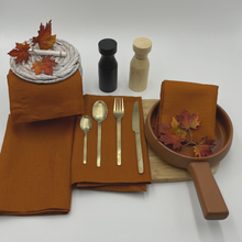 Load image into Gallery viewer, Jenny Mclean Venice Pure Linen Napkins - Set of 4 | Terracotta