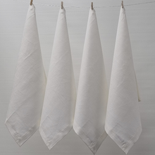 Load image into Gallery viewer, Jenny Mclean Venice Pure Linen Napkins -Set of 4 | White
