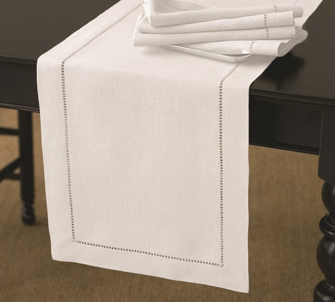 RANS Elegant Hemstitch Table Runners 100% Cotton