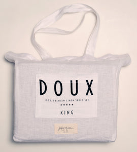 Jenny McLean Doux Quilt Cover 3pc Sets 100% Pure Linen