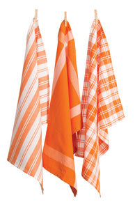 RANS Madrid Stripe & Check Tea Towels - 3 piece set