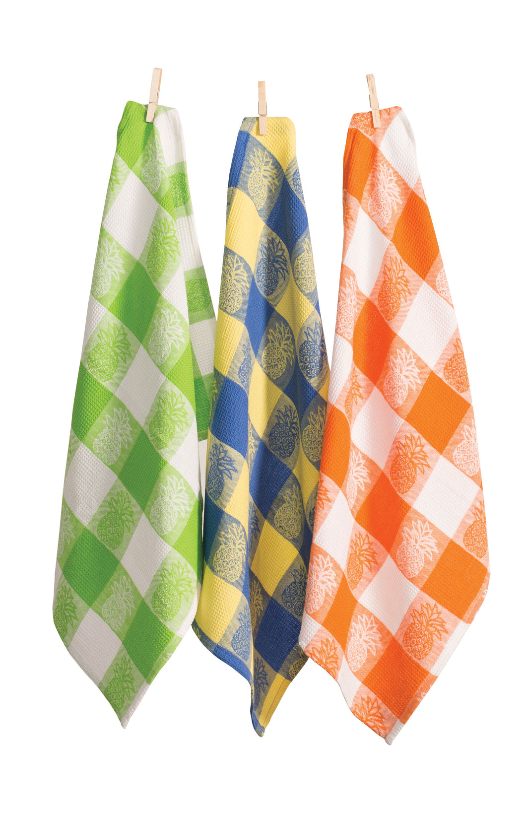 RANS Pineapple Design Tea Towels - Set of 3