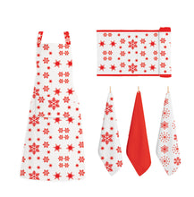 Load image into Gallery viewer, RANS Christmas Snow Flake Aprons With Pocket - 70 cm x 90 cm