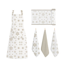 Load image into Gallery viewer, RANS Christmas Snow Flake Aprons With Pocket - 70 cm x 90 cm